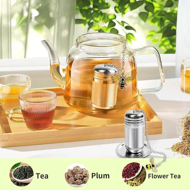 Alt view image 4 of 6 - 2 Pack Extra Fine Mesh Tea Infuser for Loose Leaf Tea Steeper