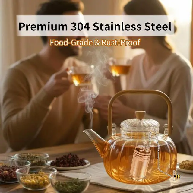 Alt view image 5 of 6 - 2 Pack Extra Fine Mesh Tea Infuser for Loose Leaf Tea Steeper