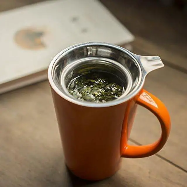 Alt view image 4 of 7 - Extra Fine Mesh Tea Infuser Large Capacity Tea Strainer for Loose Leaf Tea