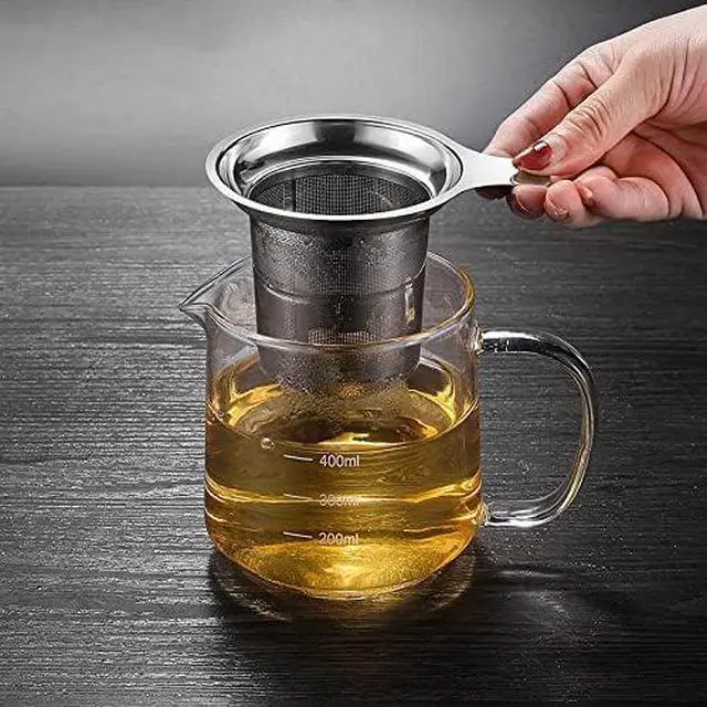 Alt view image 6 of 7 - Extra Fine Mesh Tea Infuser Large Capacity Tea Strainer for Loose Leaf Tea