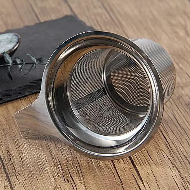 Alt view image 7 of 7 - Extra Fine Mesh Tea Infuser Large Capacity Tea Strainer for Loose Leaf Tea