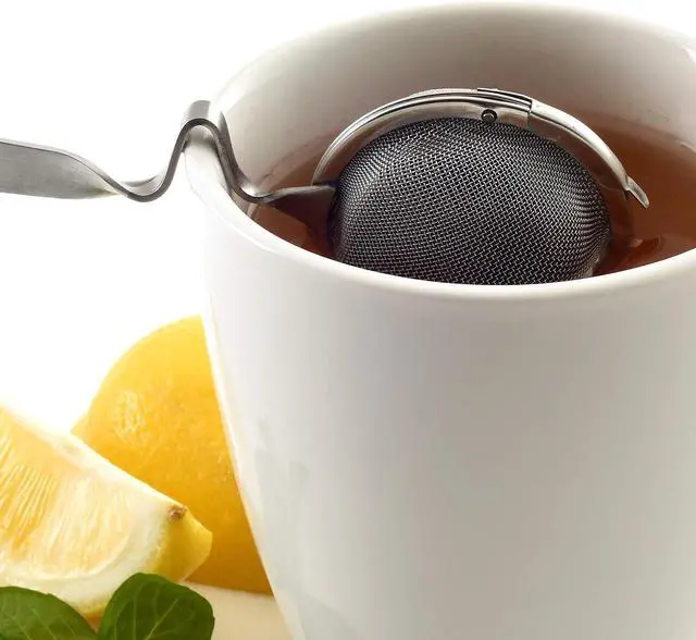 Alt view image 6 of 6 - Norpro Mesh Tea Ball with Cup Rest Handle