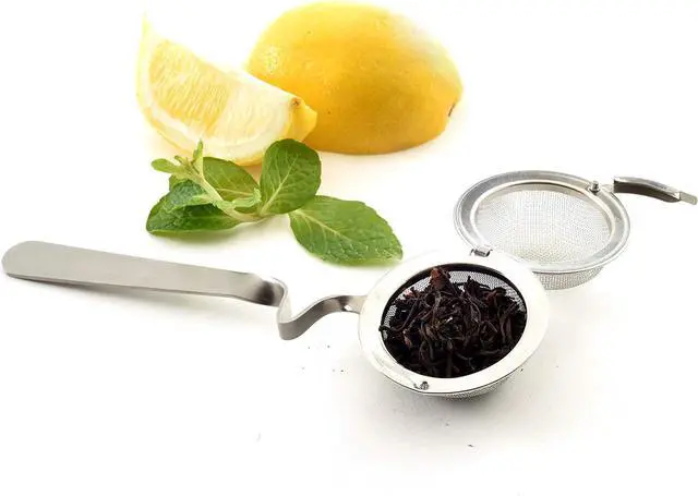 Main image of Norpro Mesh Tea Ball with Cup Rest Handle