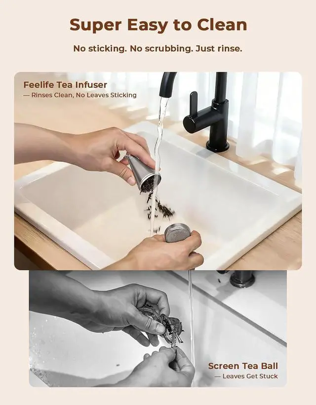 Alt view image 4 of 7 - 304 Stainless Steel Cone Tea Infuser for Loose Leaf Tea Steeper