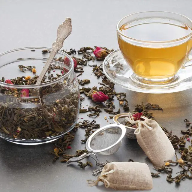 Alt view image 6 of 7 - Boao 50 Pcs Cheese Cloth Tea Bags 4 x 3 Inch for Straining Reusable Tea Filter Loose Empty Soup Spice Bags for Cooking Cold Brew Coffee Muslin Strainer