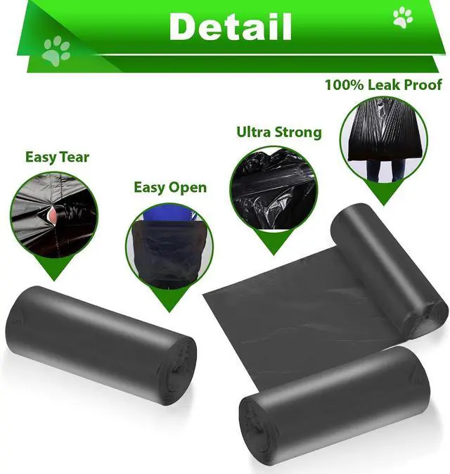 Alt view image 3 of 7 - Dog Waste Bags - 100 Pcs Dog Poop Bags for 20L Dog Poop Trash Can