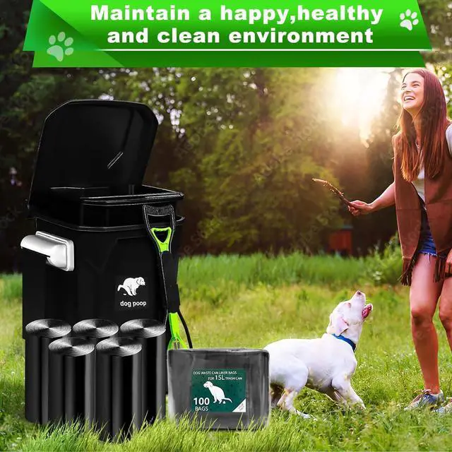 Alt view image 7 of 7 - Dog Waste Bags - 100 Pcs Dog Poop Bags for 20L Dog Poop Trash Can