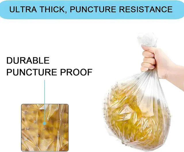 Alt view image 5 of 6 - 2 Gallon Small Plastic Trash Bags, 7.5 Liters Wastebasket Liners 100 Count