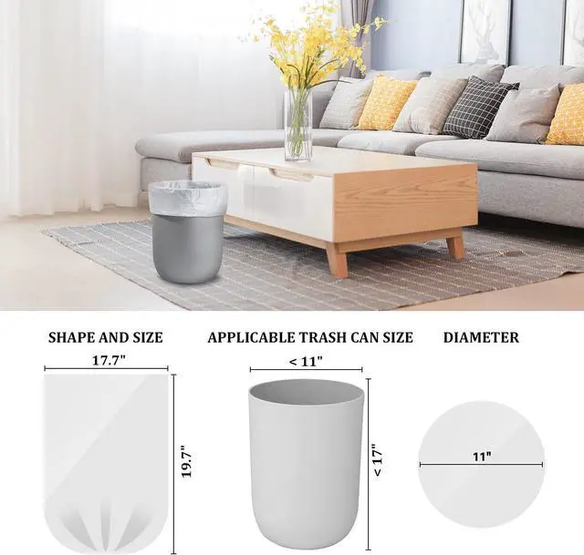 Alt view image 2 of 7 - CHARMOUNT 4 Gallon Trash Bag - Garbage Bags 105 Counts