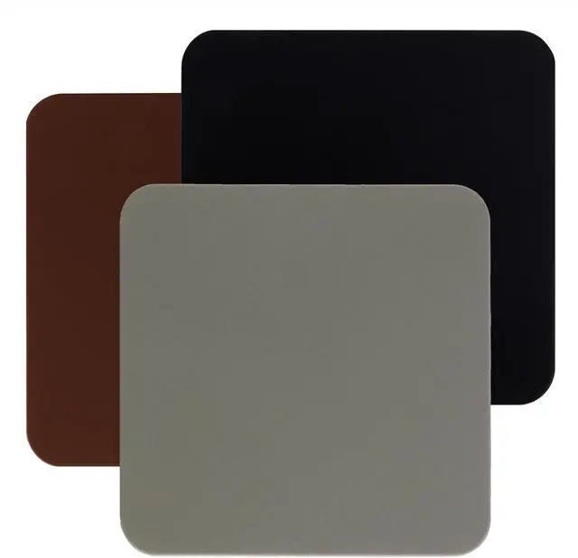 Main image of Mini Skater 3pcs Silicone Bar Coaster Square Modern Cup Drink Mat Plate Creative Rug Mug Pad for Table Countertop Desk Cold Hot Drink Coffee Tea Kitchen Home Decor,3.93in (Black & Brown & Gray)