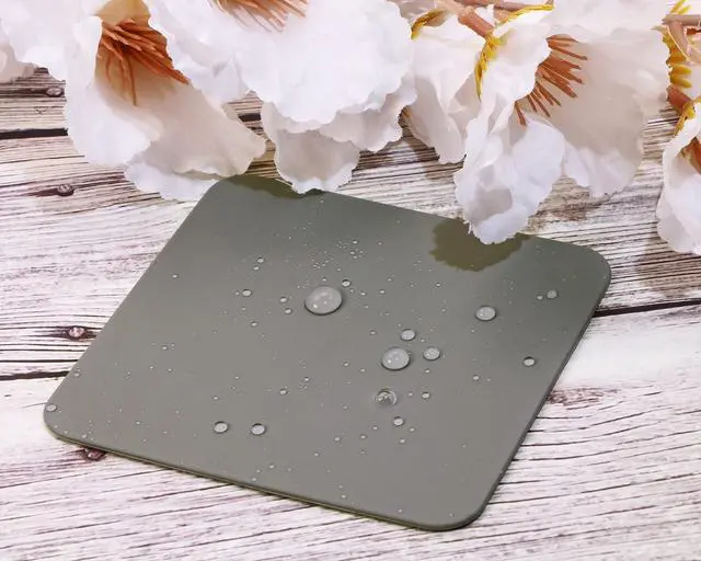 Alt view image 7 of 7 - Mini Skater 3pcs Silicone Bar Coaster Square Modern Cup Drink Mat Plate Creative Rug Mug Pad for Table Countertop Desk Cold Hot Drink Coffee Tea Kitchen Home Decor,3.93in (Black & Brown & Gray)