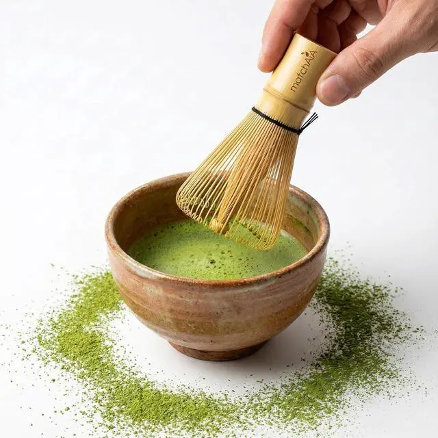 Alt view image 2 of 7 - MatchAiA Premium Bamboo Matcha Whisk (Chasen) - Handcrafted Traditional 100-Prong Japanese Tea Whisk for Ceremonial Matcha & Modern Lattes