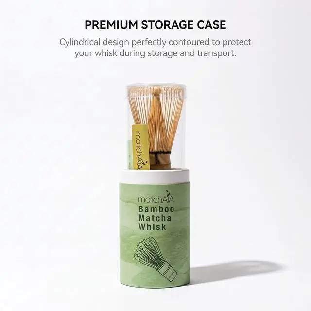 Alt view image 5 of 7 - MatchAiA Premium Bamboo Matcha Whisk (Chasen) - Handcrafted Traditional 100-Prong Japanese Tea Whisk for Ceremonial Matcha & Modern Lattes
