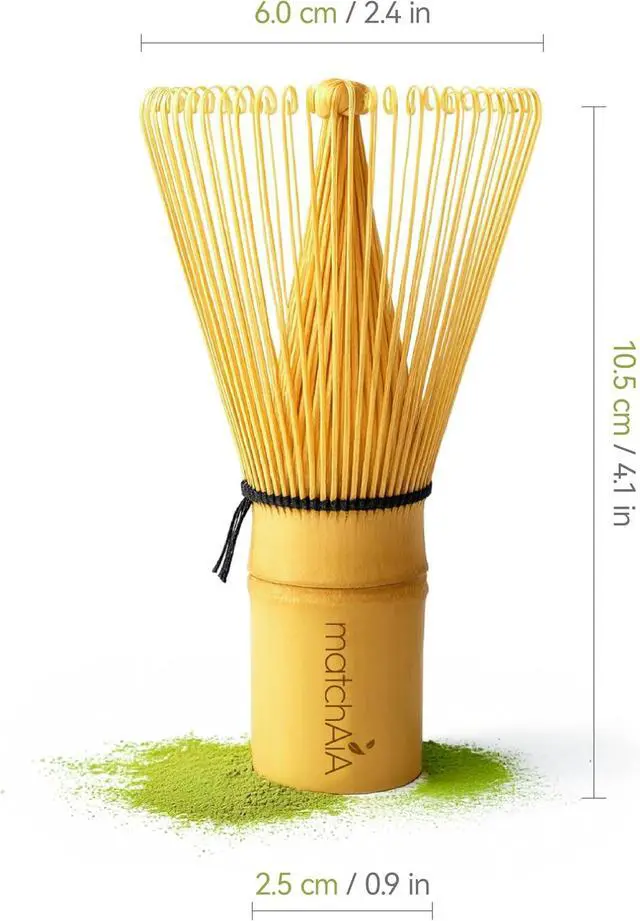 Alt view image 3 of 7 - MatchAiA Premium Bamboo Matcha Whisk (Chasen) - Handcrafted Traditional 100-Prong Japanese Tea Whisk for Ceremonial Matcha & Modern Lattes