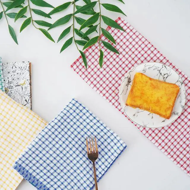 Alt view image 4 of 7 - Large Kitchen Dish Towels, 16 Inch x 26 Inch Bulk Absorbent Cotton Kitchen Towels, 4 Pack Bright Colorful Tea/Bar Towel for Washing Drying Dishes and Household
