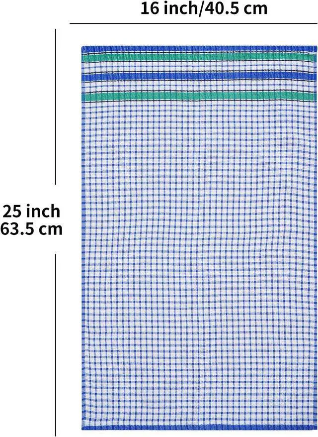 Alt view image 5 of 7 - Large Kitchen Dish Towels, 16 Inch x 26 Inch Bulk Absorbent Cotton Kitchen Towels, 4 Pack Bright Colorful Tea/Bar Towel for Washing Drying Dishes and Household