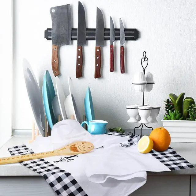 Alt view image 6 of 6 - Tegeme 3 Pieces Christmas Buffalo Plaid Kitchen Towel, Black and White