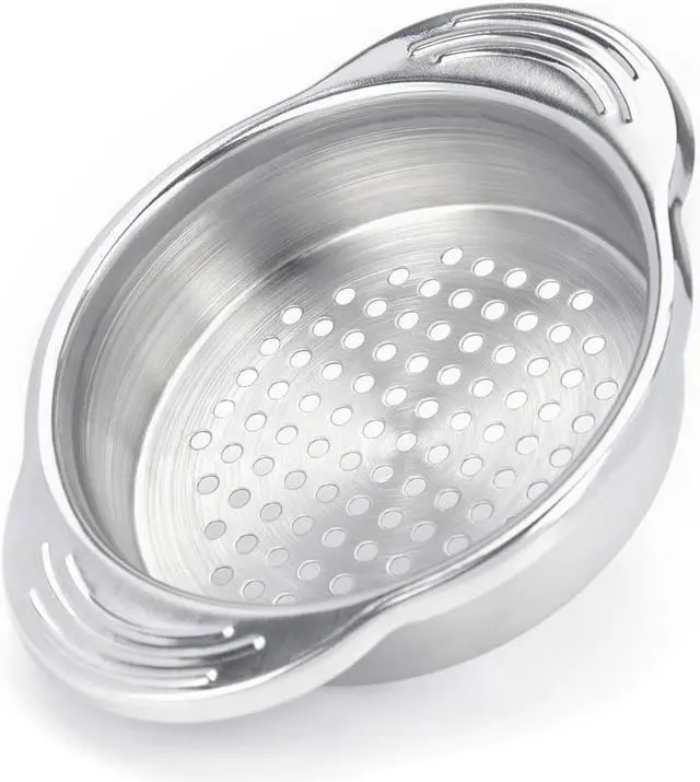 Main image of Tuna Strainer Press, Tuna Can Strainer Food-Grade Stainless Steel Canning Colander for Regular-Size and Wide-Necked Tunas 1-Pack