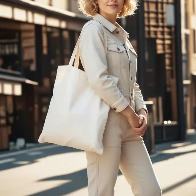 Alt view image 3 of 6 - 1-200 Pack Available Canvas Reusable Tote Bags with Handle, 1 Pack