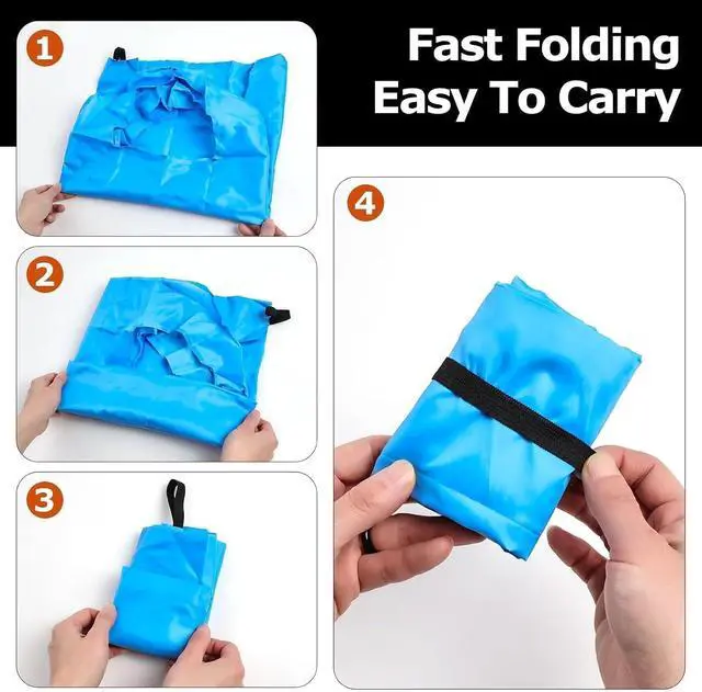 Alt view image 4 of 5 - Foldable Shopping Bag, Reusable Grocery Bag Holder, Tote Bags