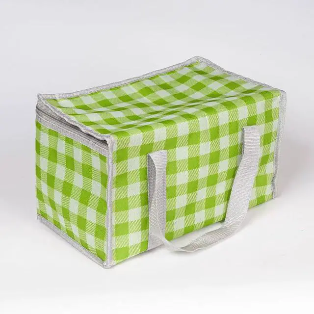 Alt view image 6 of 7 - Insulated Picnic Cooler Bag - Zippered Top, Keeps Hot or Cold - Perfect for Picnics, Beach, Food Delivery & Outdoor (13.8x7.9x7.9 in)