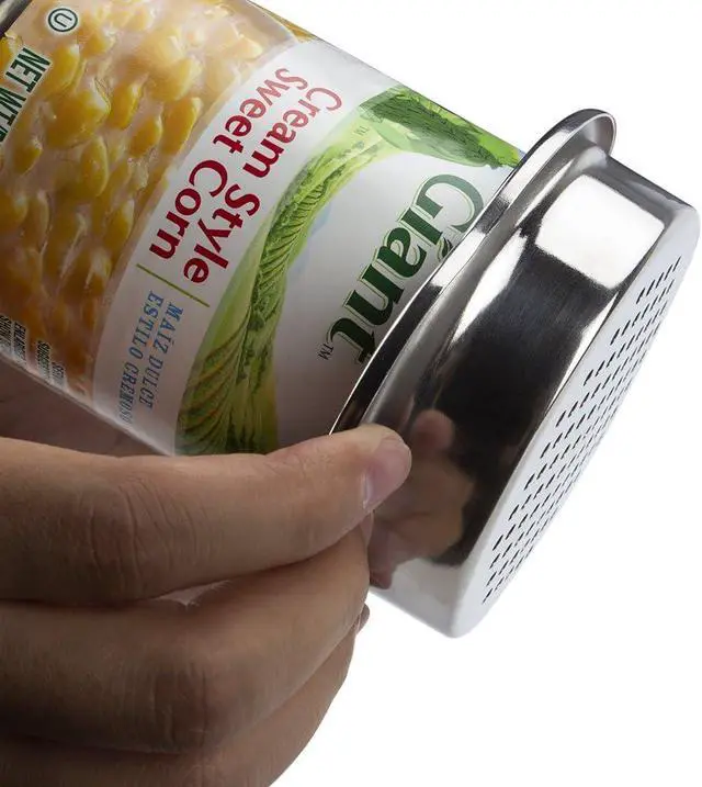 Alt view image 5 of 6 - Tuna Strainer Press, Tuna Can Strainer Food-Grade Stainless Steel Canning Colander for Regular-Size and Wide-Necked Tunas 1-Pack