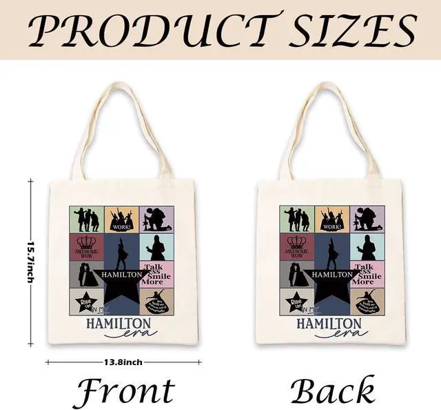 Alt view image 4 of 6 - Canvas Tote Bag Aesthetic for Women,Reusable Canvas Cute Shoulder Bag for Grocery, Shopping, Beach & Daily Use