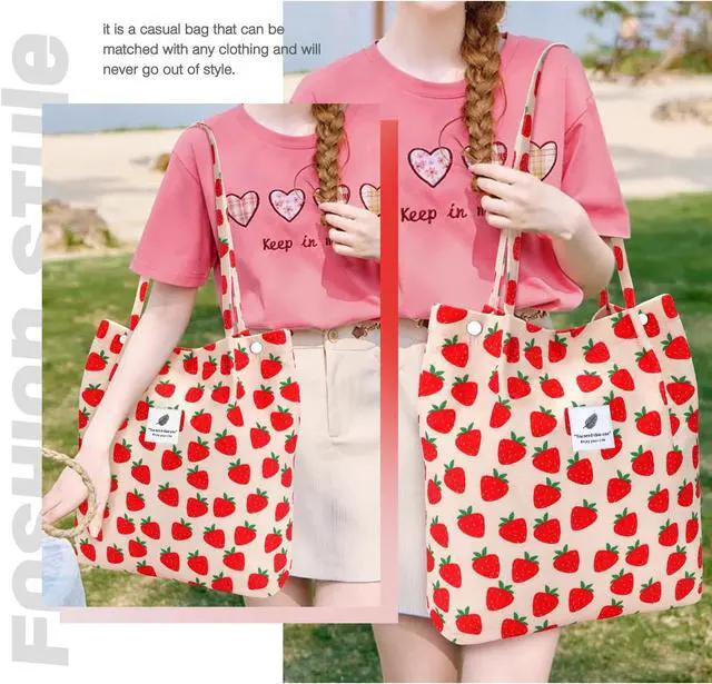 Alt view image 2 of 7 - LHMTQVK Corduroy Tote Bags for Women, Large Capacity Tote Purse Reusable Grocery Shoulder Bag with Inner Pockets