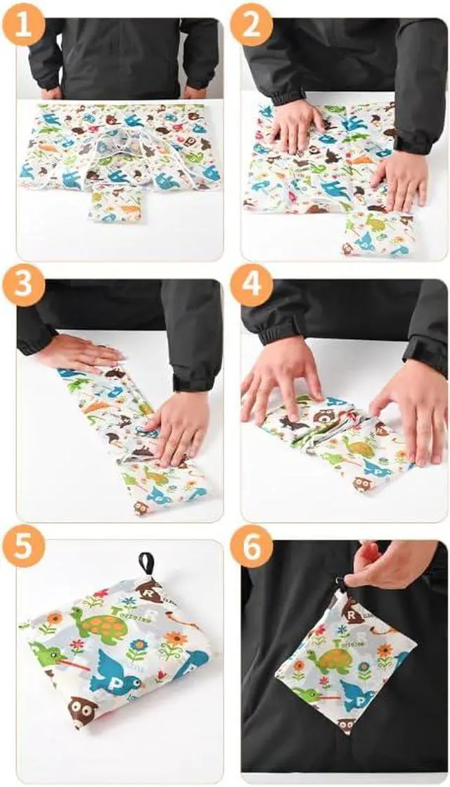Alt view image 3 of 6 - CISMARK Extra Large 50lbs Foldable Reusable Shopping Bags kitchen reusable grocery bags Washable Polyester Bags in Pocket