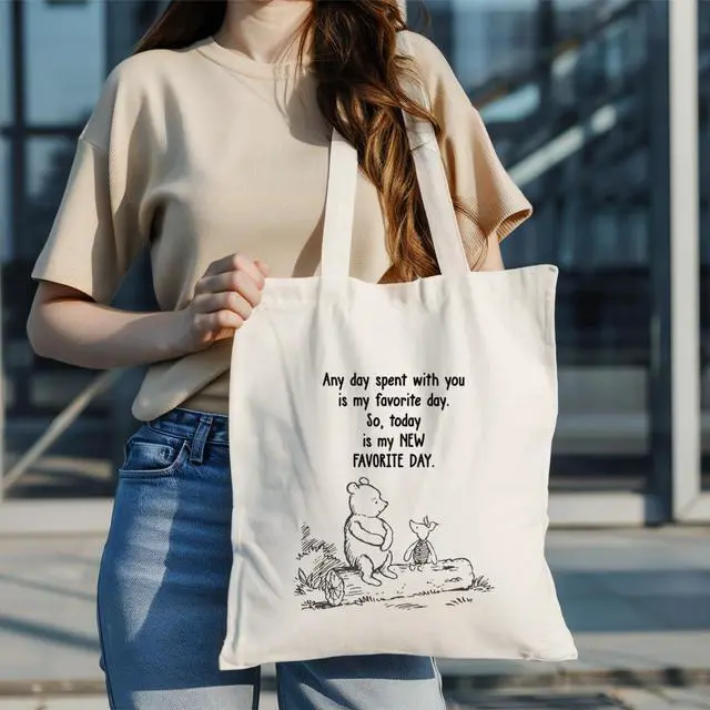 Alt view image 2 of 6 - Canvas Tote Bag Aesthetic for Women,Reusable Canvas Cute Shoulder Bag for Grocery, Shopping, Beach & Daily Use