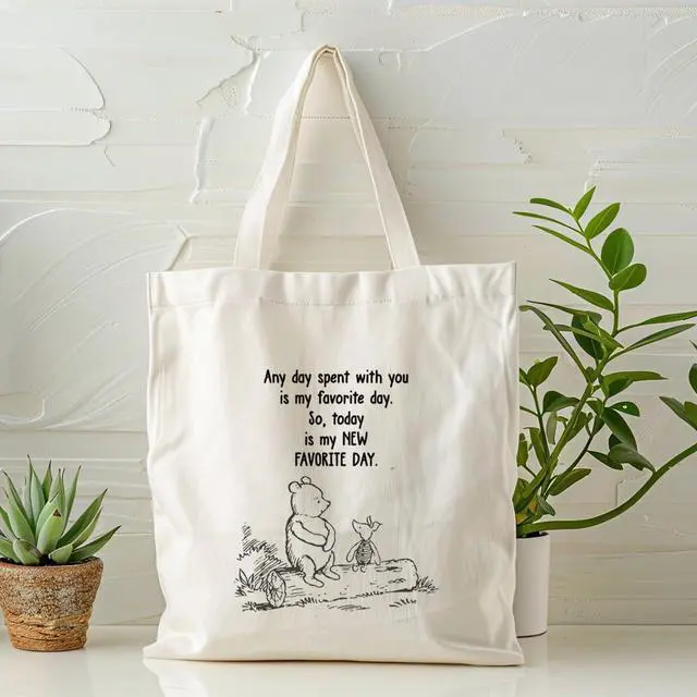 Alt view image 3 of 6 - Canvas Tote Bag Aesthetic for Women,Reusable Canvas Cute Shoulder Bag for Grocery, Shopping, Beach & Daily Use