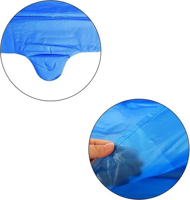 Alt view image 3 of 7 - LazyMe Blue Plastic Bags with Handles, T Shirt Bags 12x20 Inch, 50 Count