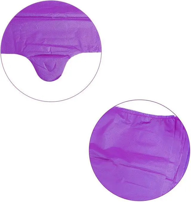 Alt view image 3 of 7 - LazyMe Purple Plastic Bags with Handles, T Shirt Bags 12x20 Inch, 50 Count