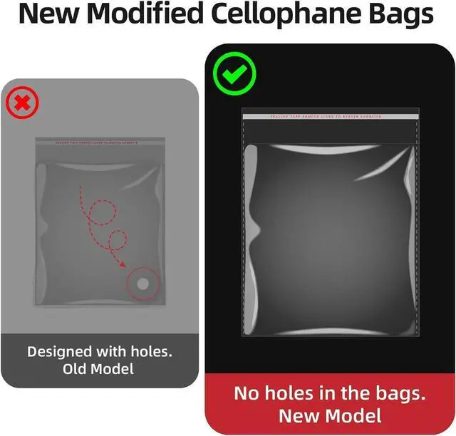 Alt view image 4 of 7 - 100 Count 9x12 Thick Self Sealing Cellophane Bags
