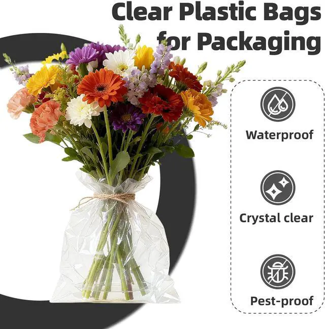 Alt view image 5 of 7 - 100 Count 9x12 Thick Self Sealing Cellophane Bags