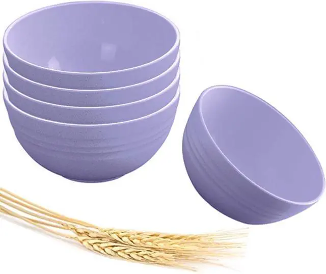 Main image of Small Bowls Set of 5, 14 OZ Reusable Bowl, Kitchen Bowls for Dessert Bowls for Serving Soup, Oatmeal, Pasta and Salad(Purple)