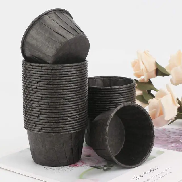 Alt view image 6 of 7 - EUSOAR Baking Cups, 50pcs 3.5oz Cupcake Liners, Christmas Muffin Cupcake Liners, Cupcake Wrappers, Cupcake paper, Paper Cupcake Liners Holder, Disposable Ramekins, Muffin Pan Baking Cups