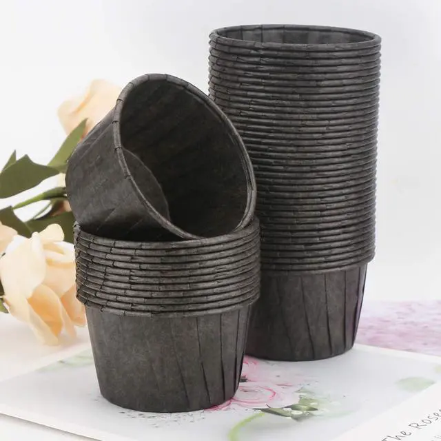 Alt view image 7 of 7 - EUSOAR Baking Cups, 50pcs 3.5oz Cupcake Liners, Christmas Muffin Cupcake Liners, Cupcake Wrappers, Cupcake paper, Paper Cupcake Liners Holder, Disposable Ramekins, Muffin Pan Baking Cups