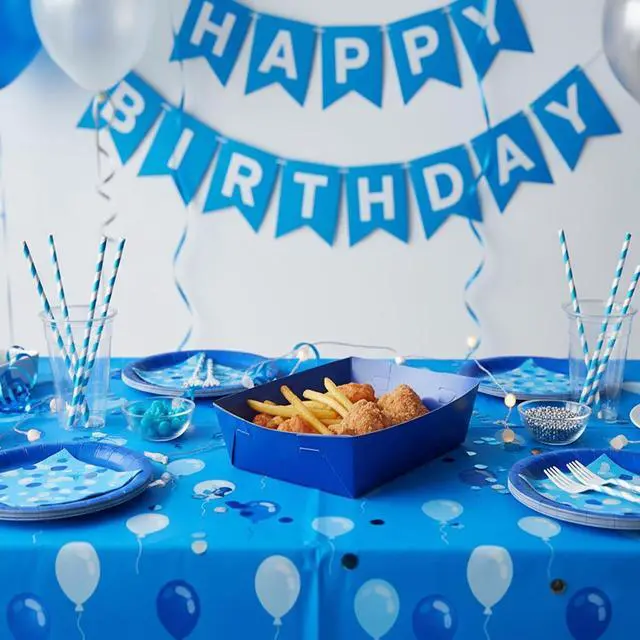 Alt view image 4 of 7 - 25 Pcs Paper Food Tray 4 lb Large Food Boats Nacho Plates Disposable Serving Snack Trays Large Paper Trays Boat for Nachos, Hotdogs, Tacos, Fries (Navy Blue)