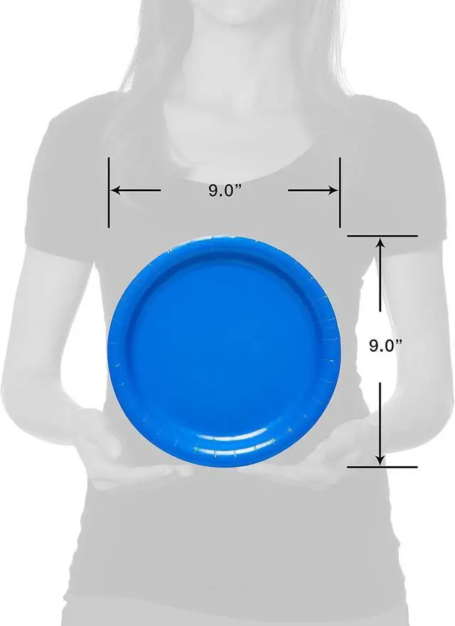 Alt view image 3 of 6 - American Greetings 50-Count 9 in. x 9 in. Rainbow Paper Dinner Plates