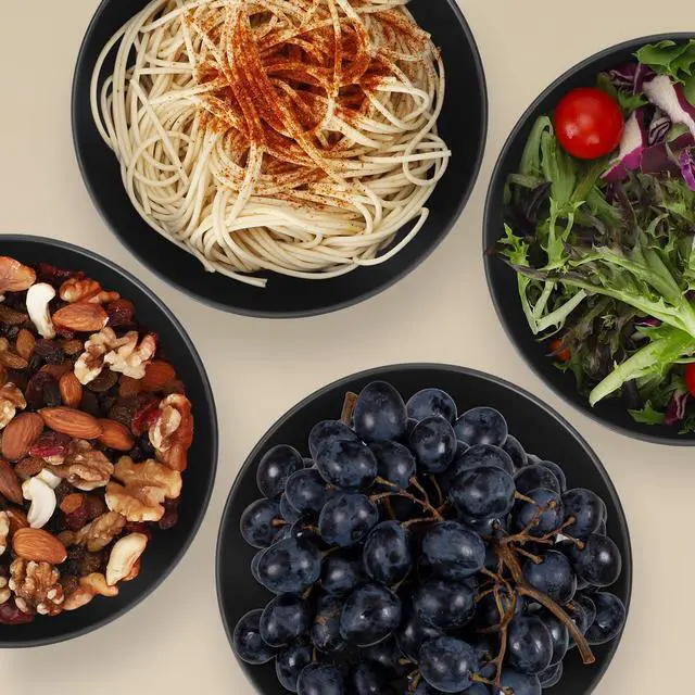 Alt view image 5 of 7 - Unbreakable Cereal Bowls Set of 8, 26 Oz Wheat Straw Bowl Sets, Microwave & Dishwasher Safe Bowls for Kitchen, Reusable Plastic Bowl for Soup, Salad, Rice, Snack, BPA Free, Balck