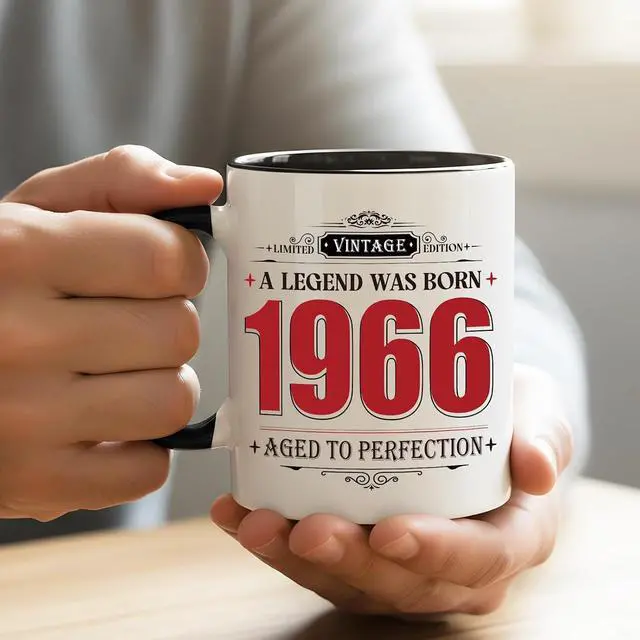 Alt view image 4 of 6 - 60th Birthday Gifts for Men, 1966 Birthday Vintage Mug Gifts for Men, 60 Year Old Birthday Gifts for Dad Husban