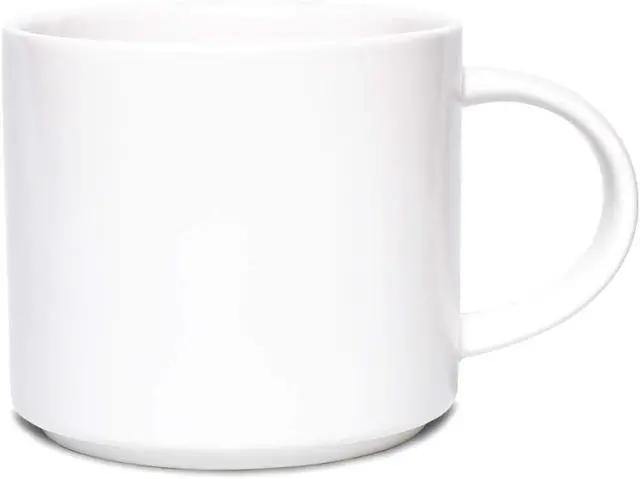 Main image of Bosmarlin Matte Ceramic Coffee Mug for Office and Home, 13 oz, Suitable for Dishwasher and Microwave(White, 1)