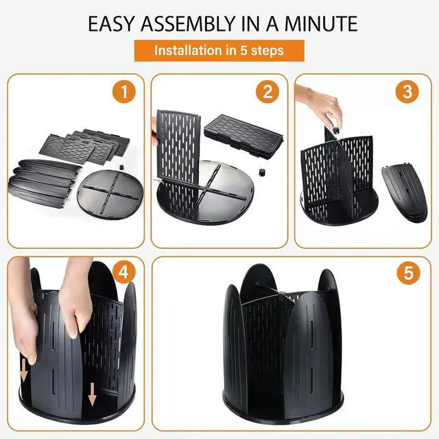 Alt view image 6 of 7 - Rotating Paper Cup Dispenser,Cup Holder with 4 Compartments,