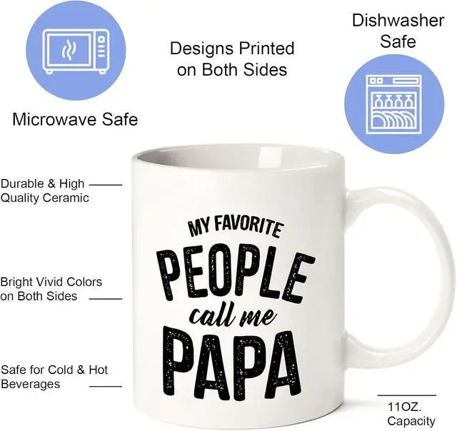 Alt view image 3 of 7 - Birthday funny Gifts for Husband Dad from Daughter Wife-11 OZ Coffee Mug