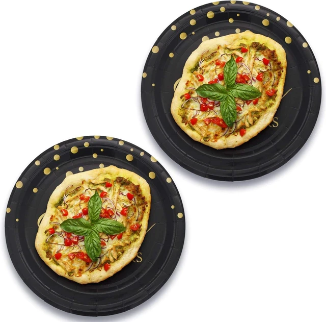 Alt view image 6 of 7 - 40th Birthday Party Supplies,50 PCS Cheers to 40 Years Disposable 7 Inch Paper Plates Dessert Plates for 40 Years Anniversary Party