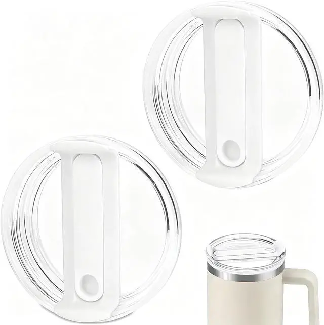 Main image of 2 Pack Tumbler Lid for Stanley 40 oz Cup,Replacement Lids for Stanley Tumblers Travel Coffee Mug Spill Proof Splash Resistant Silicone Sliding Covers