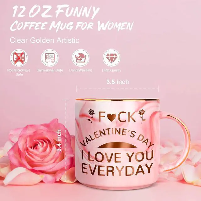 Alt view image 2 of 7 - SAPGIF Valentines Gifts for Her, Funny 12 OZ Coffee Mug Gifts for Girlfriend Wife from Boyfriend Husband Him, Cute Stuff for Women Her, Naughty Valentines Presents Gift Ideas