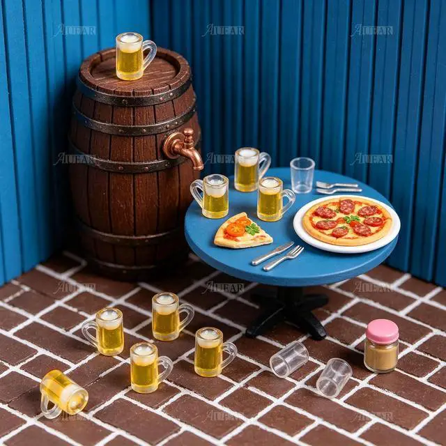 Alt view image 4 of 7 - AUEAR, Lovely Plastic Beer Cup Mug Model Mugs Cups (10 Pieces)