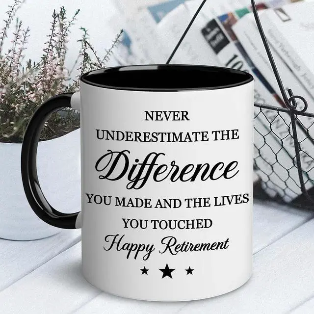 Alt view image 6 of 7 - WHIDOBE Retirement Gifts For Men, Women - Gift For Retirement - Happy Retirement - Retired Mug - Going Away Gifts for Boss, Manager, Coworkers, Colleague - Goodbye, Farewell, Coworkers Leaving